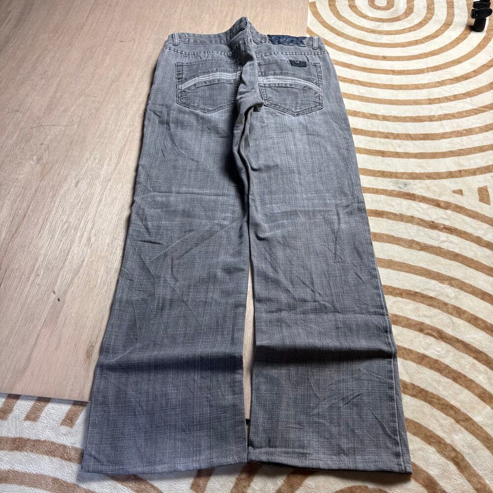 FOX DETOX • W34 GRAY WASH BOOTCUT JEANS